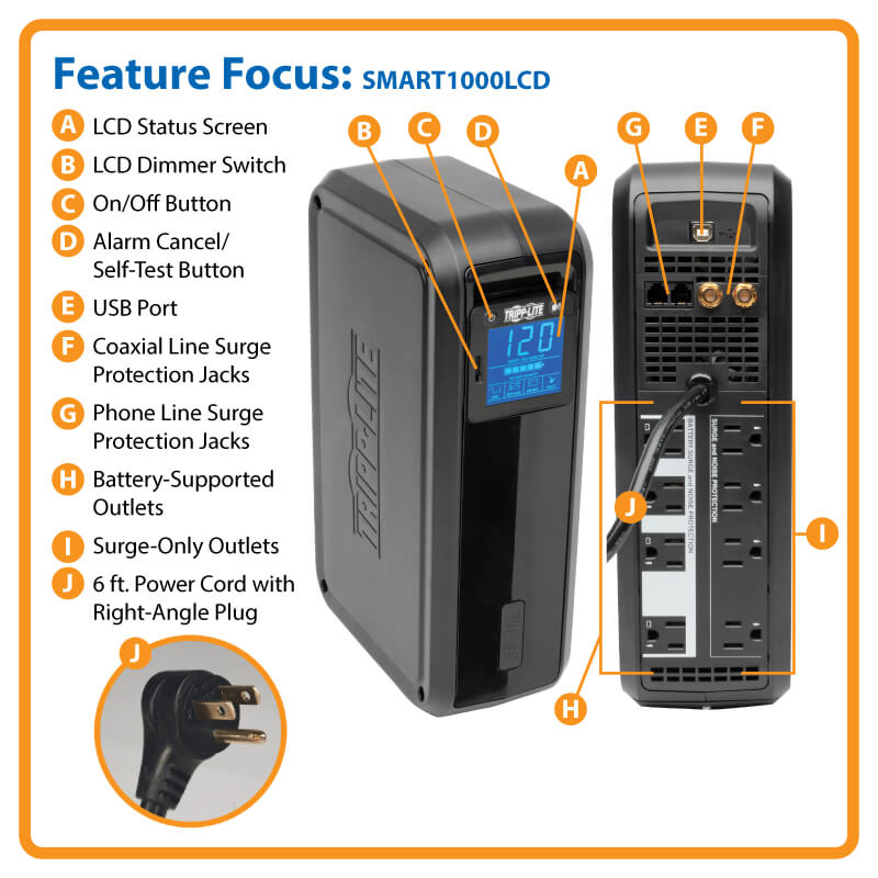 Ups TRIPP LITE 1000VA Smart Pro